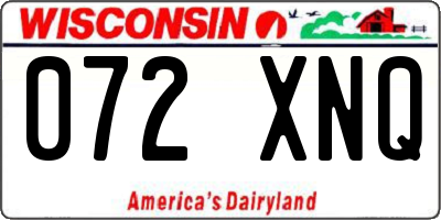 WI license plate 072XNQ