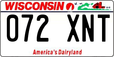 WI license plate 072XNT