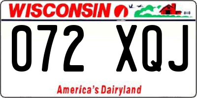 WI license plate 072XQJ