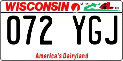 WI license plate 072YGJ