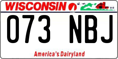 WI license plate 073NBJ