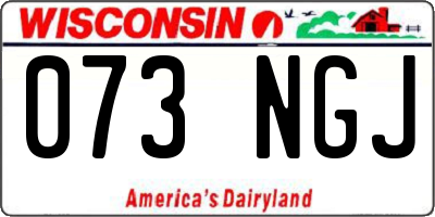 WI license plate 073NGJ
