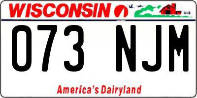 WI license plate 073NJM
