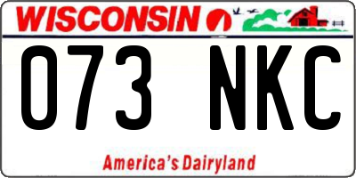 WI license plate 073NKC