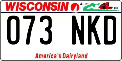 WI license plate 073NKD