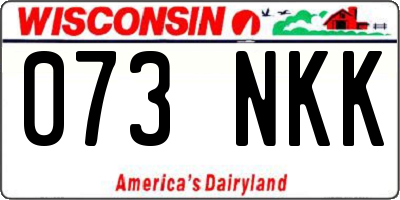 WI license plate 073NKK