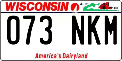 WI license plate 073NKM