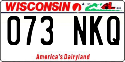 WI license plate 073NKQ