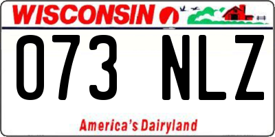 WI license plate 073NLZ