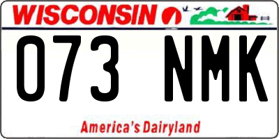 WI license plate 073NMK