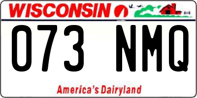 WI license plate 073NMQ
