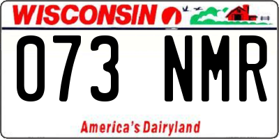 WI license plate 073NMR