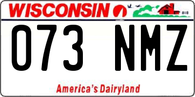 WI license plate 073NMZ