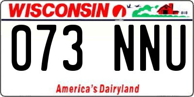 WI license plate 073NNU