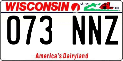 WI license plate 073NNZ