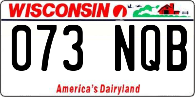 WI license plate 073NQB
