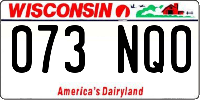 WI license plate 073NQO
