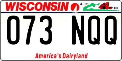 WI license plate 073NQQ