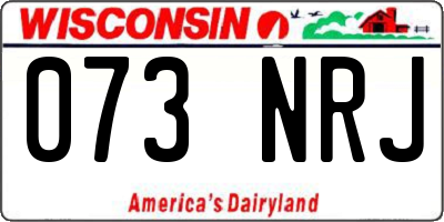WI license plate 073NRJ