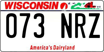 WI license plate 073NRZ