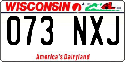 WI license plate 073NXJ