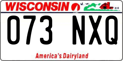 WI license plate 073NXQ