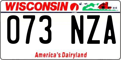 WI license plate 073NZA