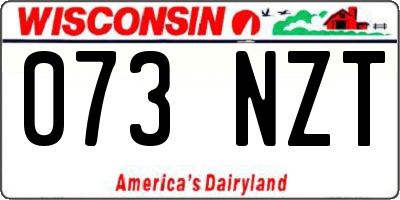 WI license plate 073NZT