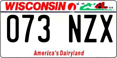 WI license plate 073NZX