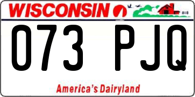 WI license plate 073PJQ