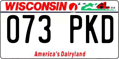WI license plate 073PKD