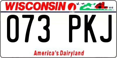 WI license plate 073PKJ