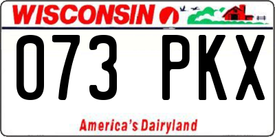 WI license plate 073PKX