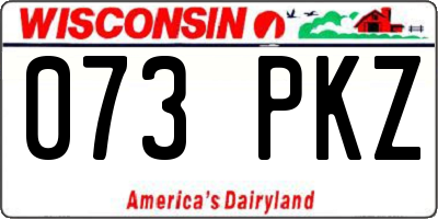 WI license plate 073PKZ
