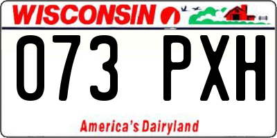 WI license plate 073PXH