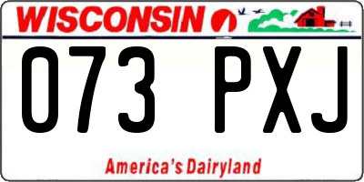 WI license plate 073PXJ