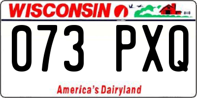 WI license plate 073PXQ