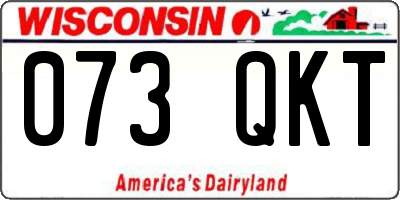 WI license plate 073QKT