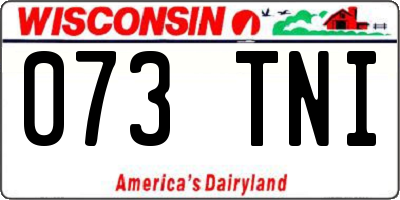 WI license plate 073TNI