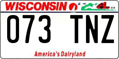 WI license plate 073TNZ