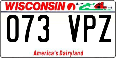 WI license plate 073VPZ