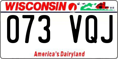 WI license plate 073VQJ