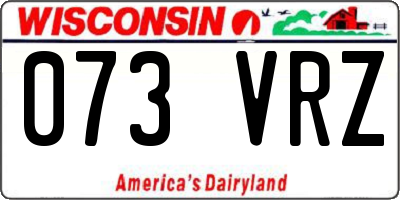 WI license plate 073VRZ