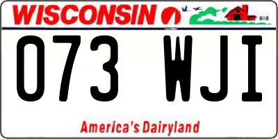 WI license plate 073WJI