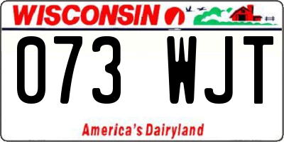 WI license plate 073WJT