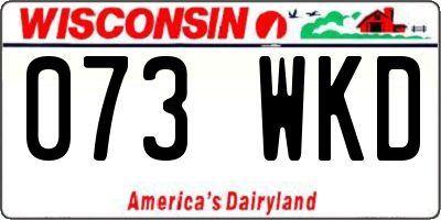 WI license plate 073WKD