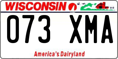 WI license plate 073XMA