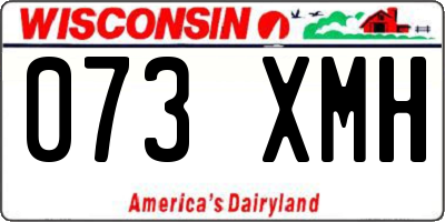 WI license plate 073XMH