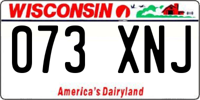 WI license plate 073XNJ