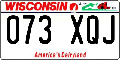 WI license plate 073XQJ